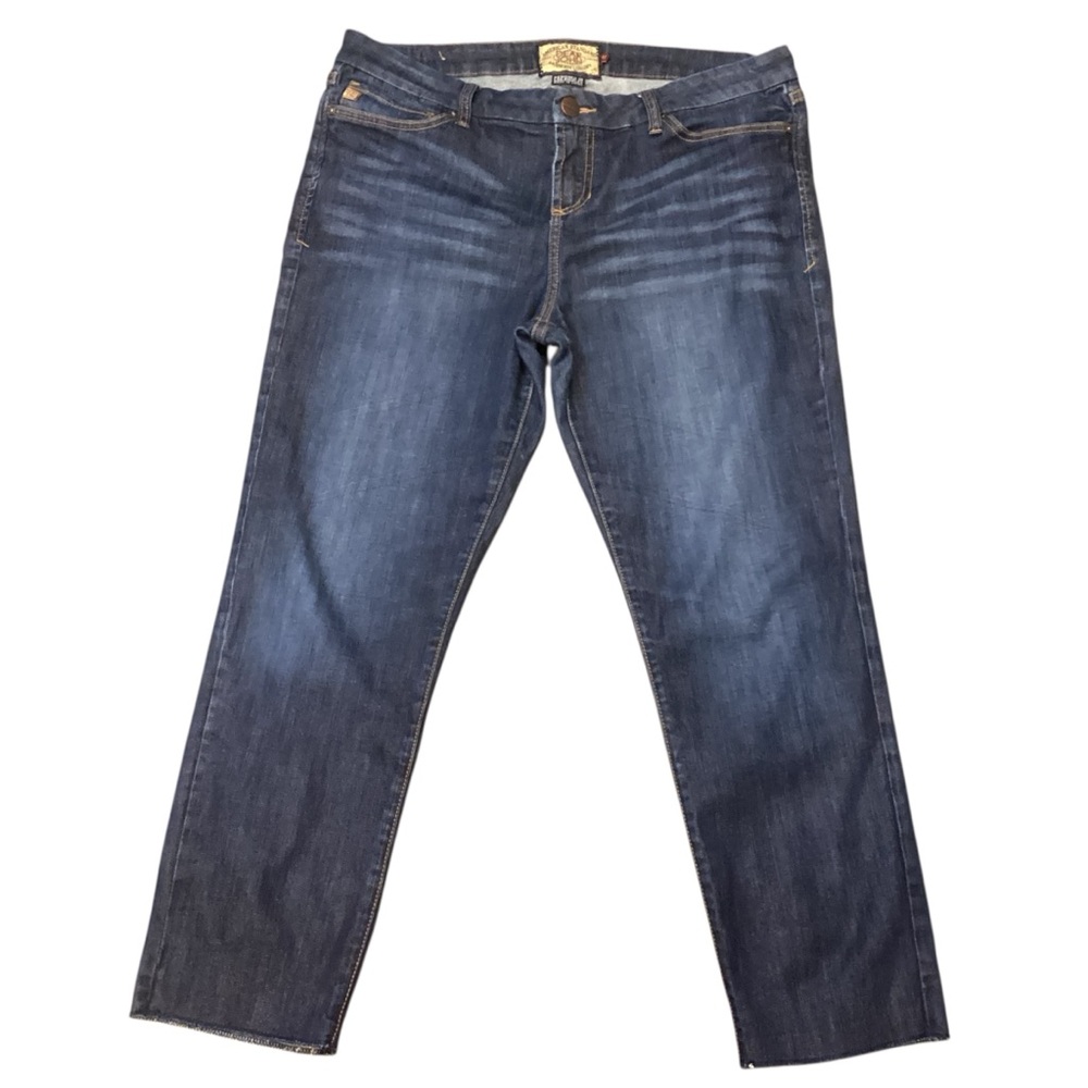 Dear John Indigo Faded Ankle Crop Jeans
